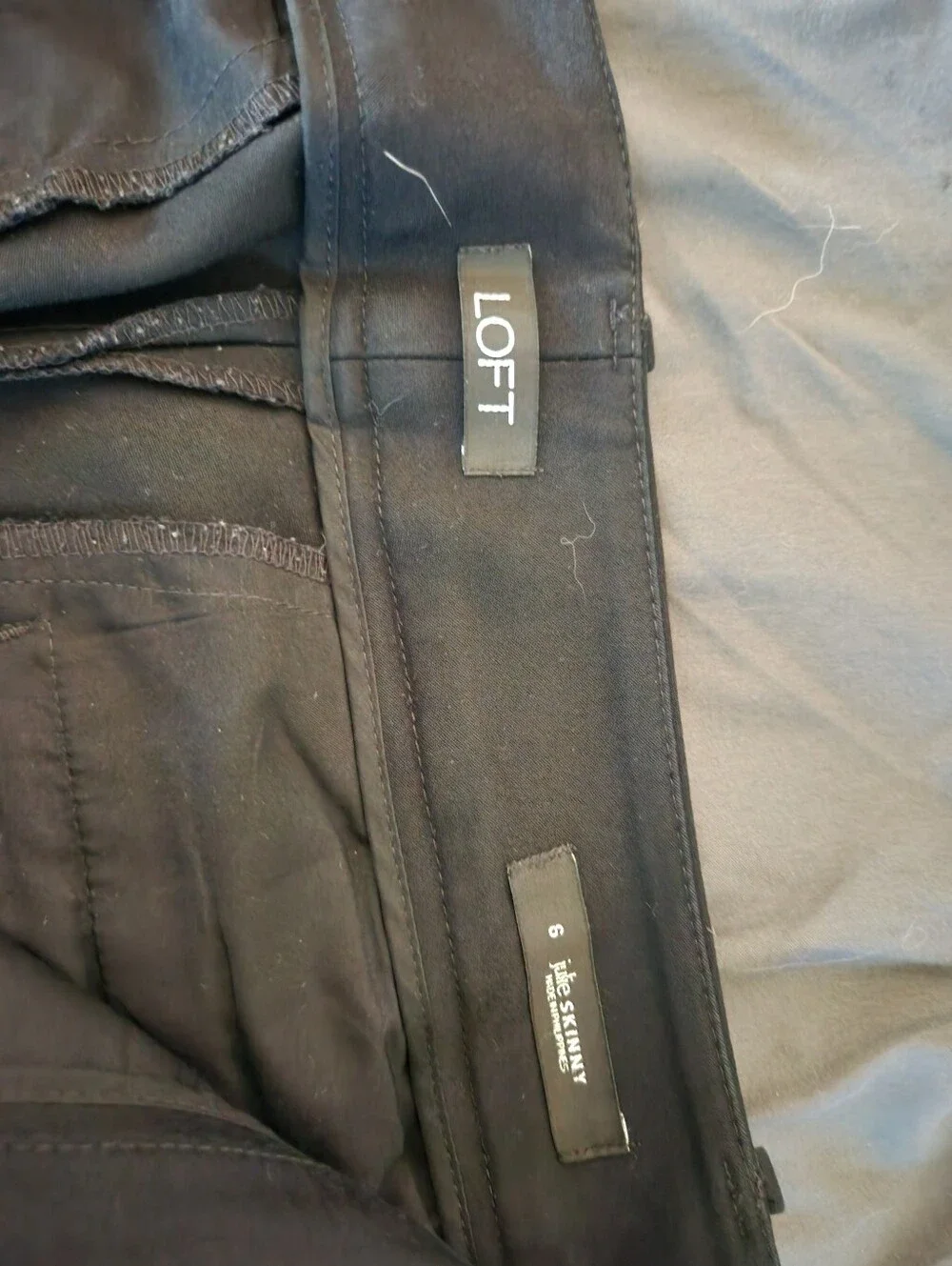 LOFT Black Women's Straight Leg Dress Trousers